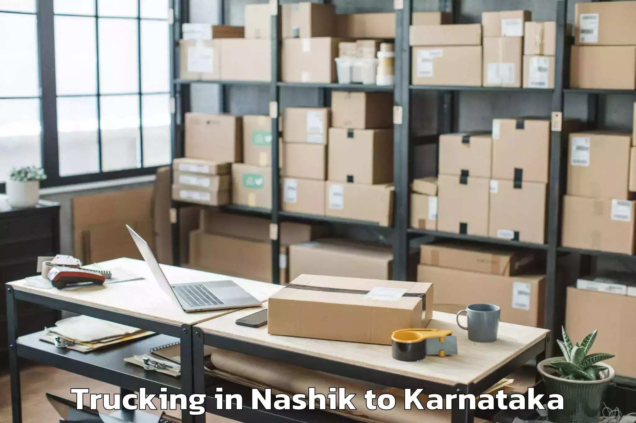 Book Nashik to Gurumitkal Trucking Online